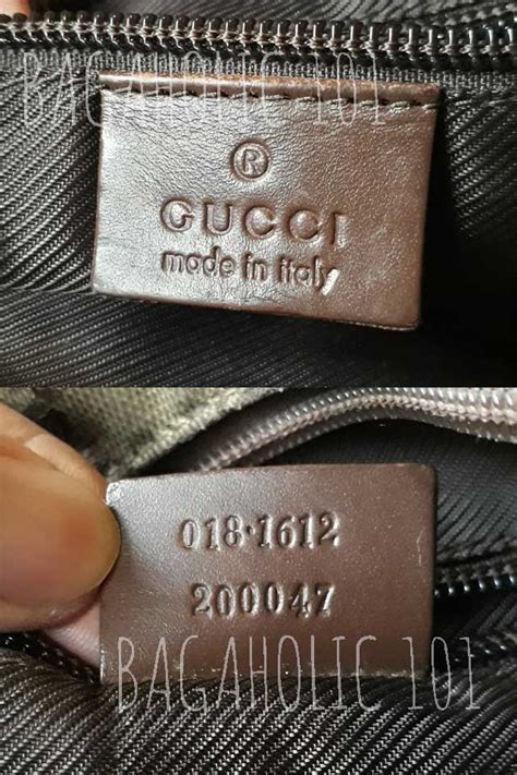 do gucci purses have serial numbers|gucci purse authenticity check.